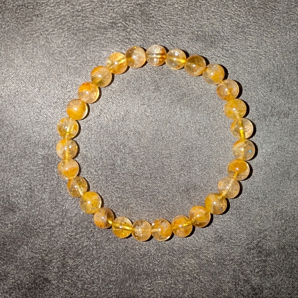 7mm Citrine Stretch Bracelet